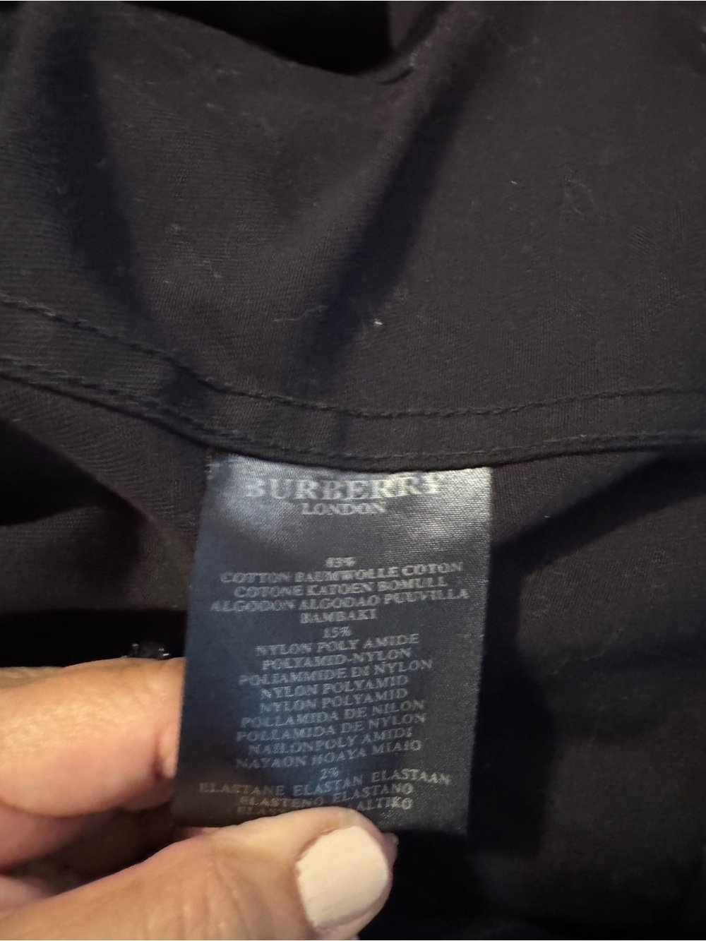 Burberry Black Military-Style Jacket Womens XL - Picture 6 of 11